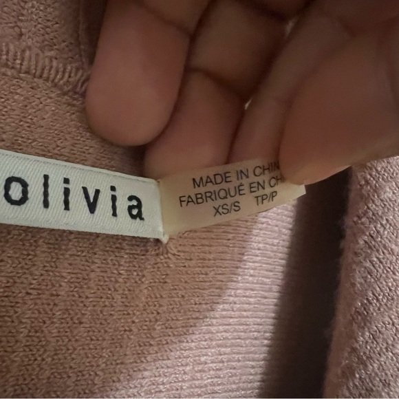 Alice + Olivia Hester Knit Coat in Rose Tan Rose Tan XS/S - Picture 6 of 10